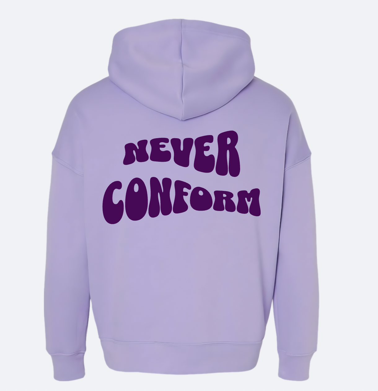 Never Conform Puff Hoodie – Lavender Dream