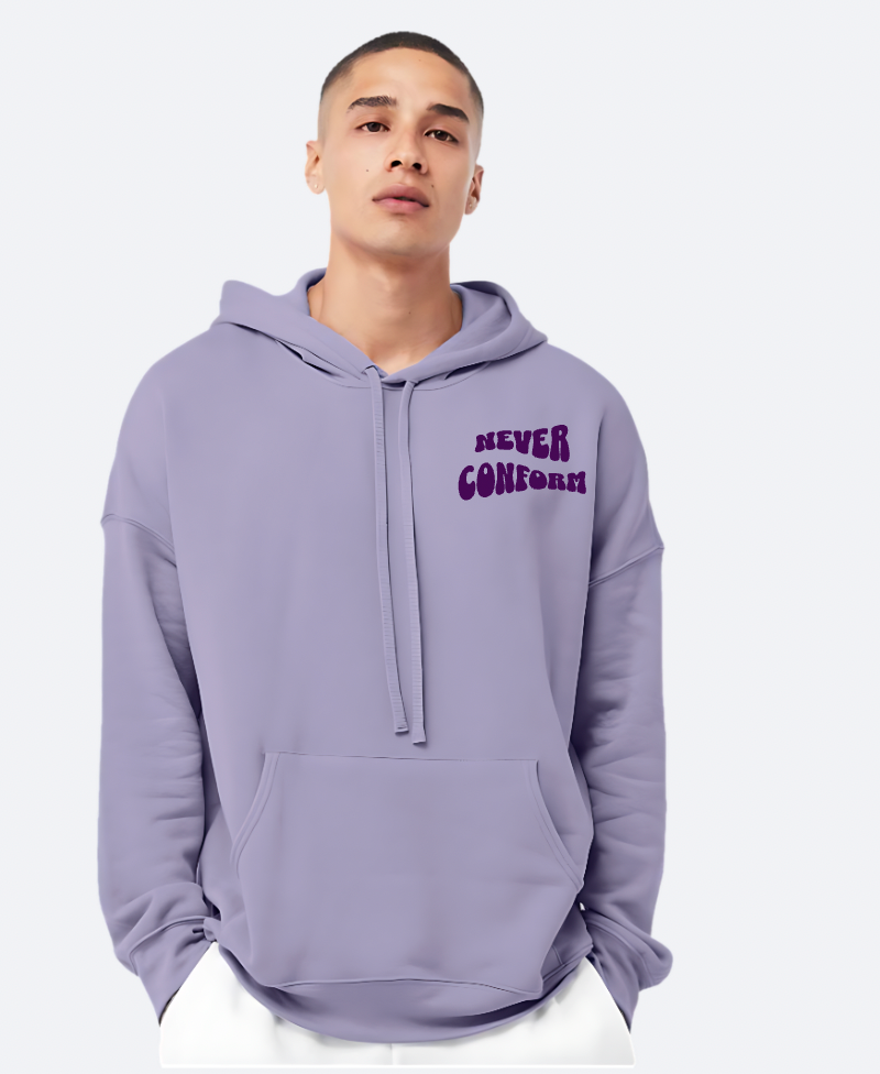 Never Conform Puff Hoodie – Lavender Dream