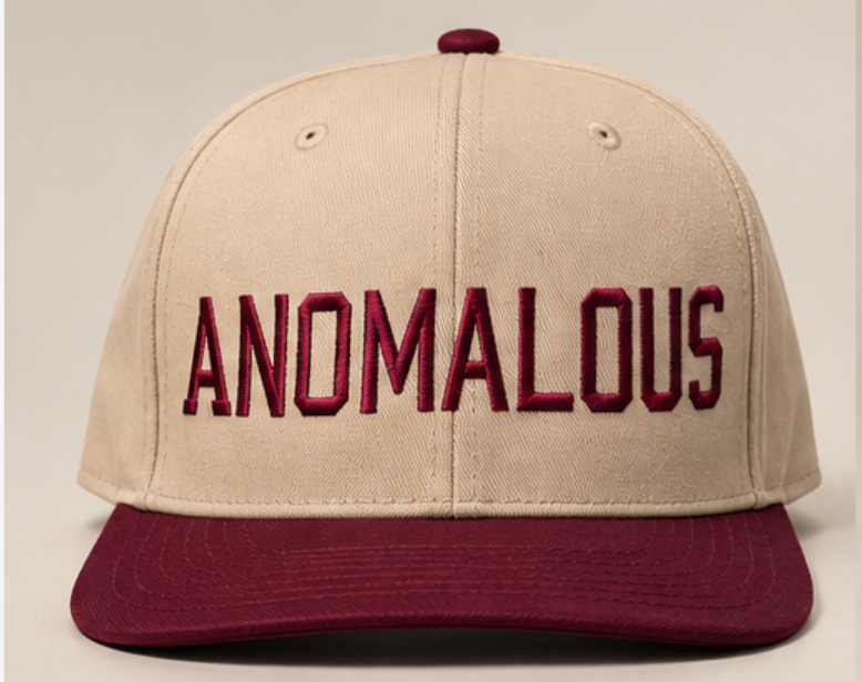 Anomalous Signature Snapback — Khaki / Burgundy