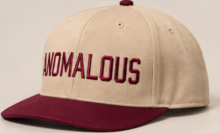 Anomalous Signature Snapback — Khaki / Burgundy