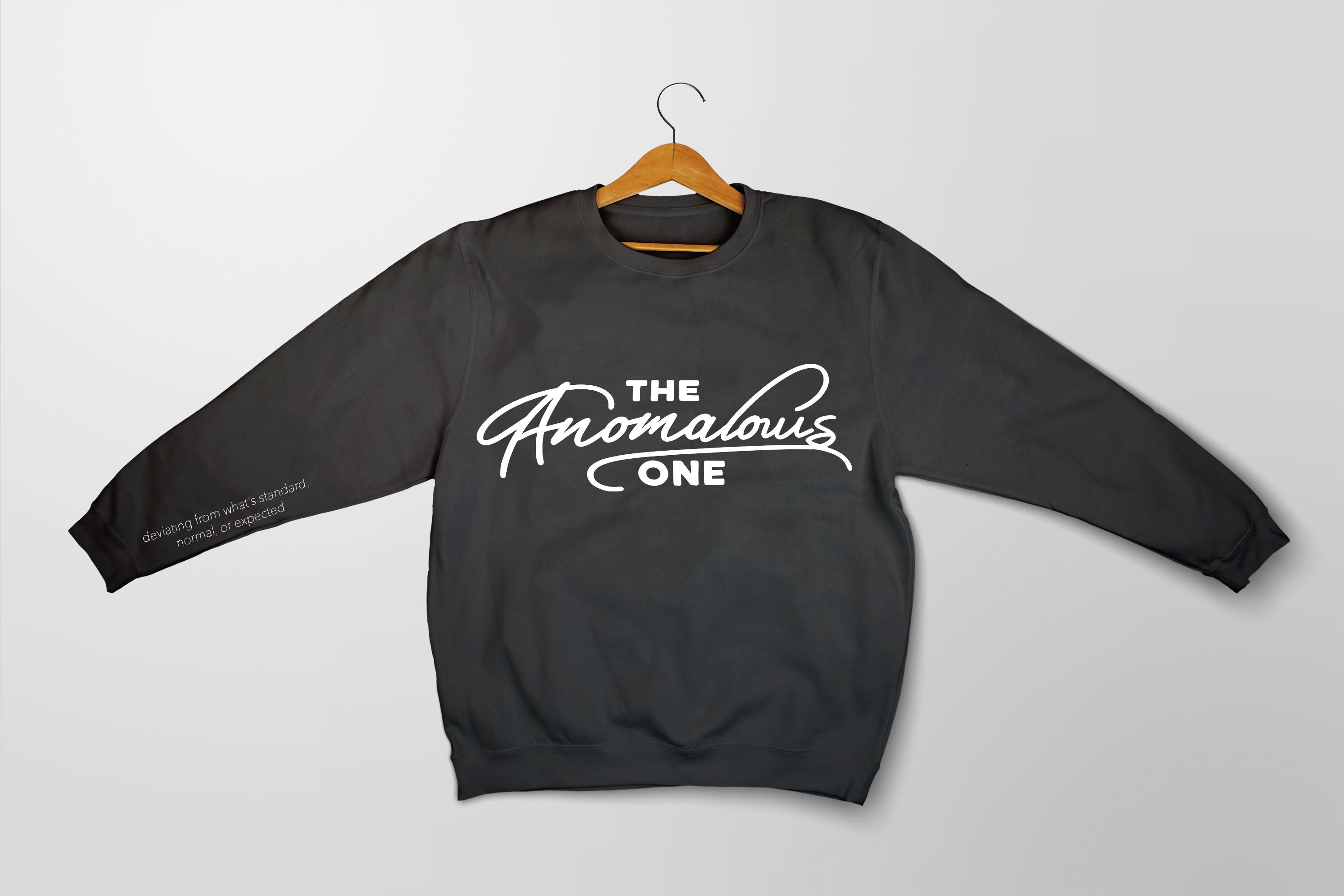 THE ANOMALOUS ONE CREWNECK - BLACK